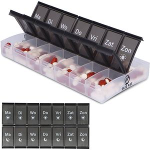 Pillendoosje - XL - Meer dan 5000x Herbruikbaar - Makkelijk Organiseren - Kleuren