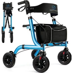 Safe Age - Rollator - Lichtgewicht - Opvouwbaar - Zitfunctie - Aluminium