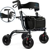Safe Age - Rollator - Aluminium - Opvouwbaar - Gevoerde Zitting