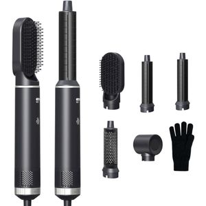Ace & Taylor 5-in-1 Airstyler – Föhnborstel, AirWrap, Krultang, Stijltang, Föhn, Thermal Brush & Multistyler – 360° Roterende Kabel (MS228)