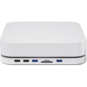 iMounts - Mac Mini Hub - Docking Station - USB-C - Silver