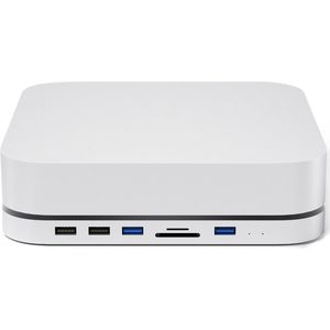 iMounts - Mac Mini hub docking station - USB-C hub - Externe SSD - M1 en M2 - Silver