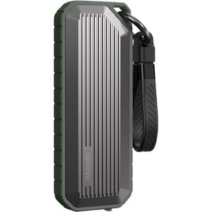 iMounts M.2 SSD behuizing - NVMe en NGFF - USB-C - Snelheid 10 Gbps - Green