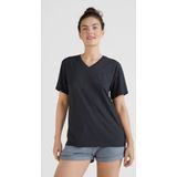 O'Neill - Essentials V-Neck - T-Shirt - Black Out - 60% Katoen, 40% Gerecycled Polyester