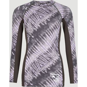 O'Neill - UV-Zwemshirt met lange mouwen voor vrouwen - Women of the wave - UPF50+ - Grey Tie Dye