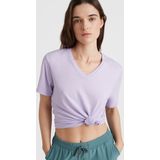 O'Neill - Essentials V-Neck - T-Shirt - Purple Rose - 60% Katoen, 40% Gerecycled Polyester