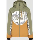 O'neill - Carbonite - Jas - Beige - Groen - Slim Fit - 10K Waterdicht