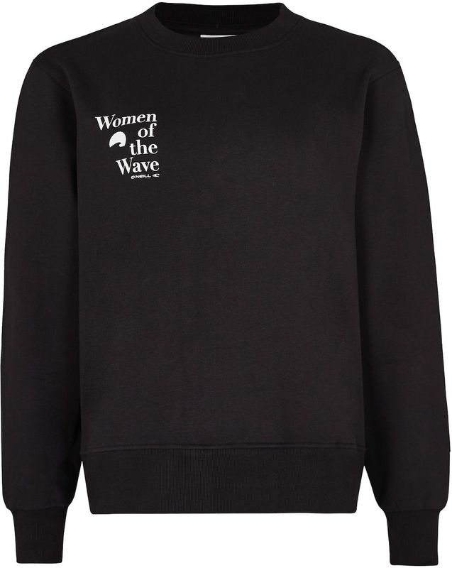 O'Neill - Noos Wow Crew - Trui - Black Out - 70% Katoen, 30% Gerecycled Polyester