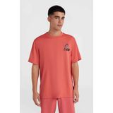 T-Shirt O'Neill Men Hybrid Logo Polygiene Red Orcher-S