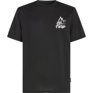 O'Neill - Hybrid Logo Polygiene - T-shirt - Zwart