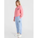 O'NEILL - Broek - Lichtblauw/Zwart - Sweatstof - Tapered - High Waist - 7/8 Lengte