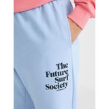 O'NEILL - Broek - Lichtblauw/Zwart - Sweatstof - Tapered - High Waist - 7/8 Lengte