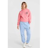 O'NEILL - Broek - Lichtblauw/Zwart - Sweatstof - Tapered - High Waist - 7/8 Lengte