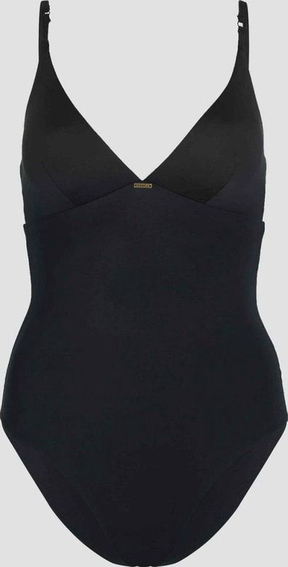 Badpak - V-hals - Zwart - 82% Gerecycled Polyamide