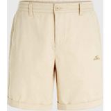 O´neill - Essentials Chino Shorts - Groen - Katoen - Half-Elastische Tailleband