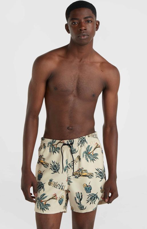 O'Neill - Mix & Match Cali Print - Zwembroek - Beige Venice Beach - 50% Gerecycled Polyester