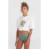 O'NEILL - Shirt - Blauw/Oranje/Zwart/Wit - Jersey - Ronde Hals, Logoprint, Halve Mouw