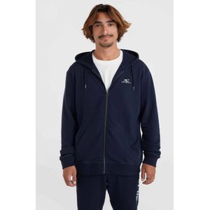 O'Neill - Small Logo Full Zip - Hoodie - Ink Blue - 60% Katoen, 40% Gerecycled Polyester