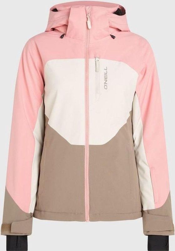 O'Neill - Carbonite - Ski Jas - Genuine Pink Colour Block - 55% Gerecycled Polyester, 45% Polyester