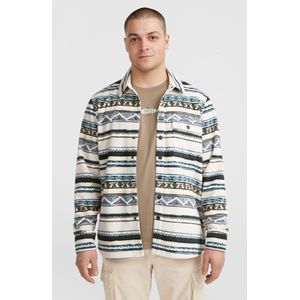 O'Neill - Men Superfleece - Overhemd - Grey Ikat Stripe - 70% Gerecycled Polyester
