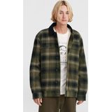 Tussenjas - Katoenflanel - Groen - Fleece Voering - Waterafstotende Coating