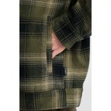 Tussenjas - Katoenflanel - Groen - Fleece Voering - Waterafstotende Coating