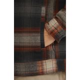 Flanel - Jas - Groen - 100% Katoen - Fleece Voering