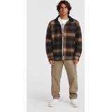 Flanel - Jas - Groen - 100% Katoen - Fleece Voering