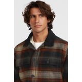 Flanel - Jas - Groen - 100% Katoen - Fleece Voering