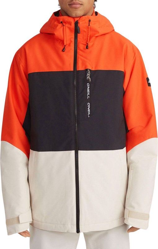 O'Neill - Carbonite - Ski Jas - Paprika Flame Colour Block - 50% Gerecycled Polyester