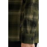 O'Neill - Flannel Check - Overhemd - Green Check - 100% Katoen, Regular Fit, Rolkraag, Drukknoopsluiting