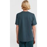 T-shirt - Chest Print - Katoen - Regular Fit - Zwart