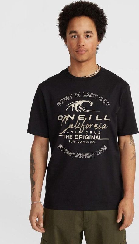 O'Neill Cali Wave T-shirt  - Heren - Zwart - Maat: XS