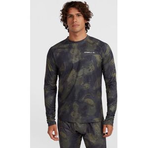 O'Neill - Men Baselayer Top - Zwart - Black Night Camo - Thermoshirt
