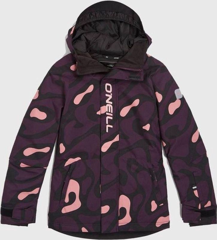 O'Neill Ski-Jack Donkerpaars/Zwart/Roze