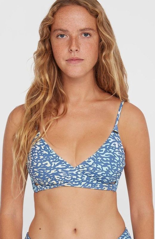O'Neill Beugelbikini Baay Blauw-Geel - Voorgevormde Bikinitop