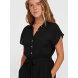 Lori - Blousejurk - Effen - Viscose - Kwartmouw - Lang/maxi