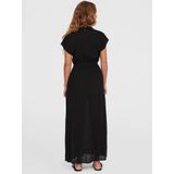 Lori - Blousejurk - Effen - Viscose - Kwartmouw - Lang/maxi
