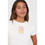 O'Neill - Women Of The Wave - T-shirt - Beige - Katoen