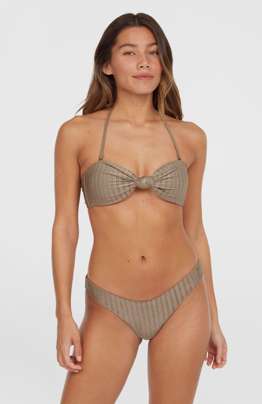 O´neill Knot Bandeau Matira Bikini Beige 38 Vrouw
