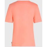 T-shirt - Essentials Script - Zomerkleur - Regular Fit - Geribde Ronde Hals