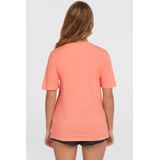 T-shirt - Essentials Script - Zomerkleur - Regular Fit - Geribde Ronde Hals