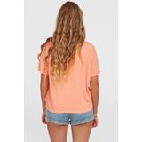 O'Neill - Essentials Script Drape - T-shirt - Beige - 85% Polyester, 15% Linnen