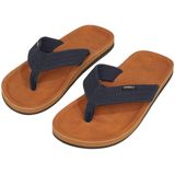Chad - Teenslippers - Zwart - Rubber - Voorgevormd Voetbed