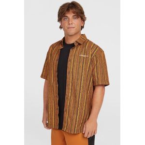 O'Neill Print Shirt - Heren - Oranje - Poplin-Katoen