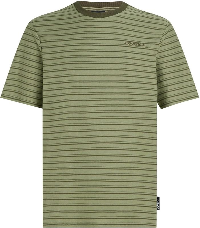 O'Neill - Yarn Stripe - T-shirt - Groen - Jerseymateriaal