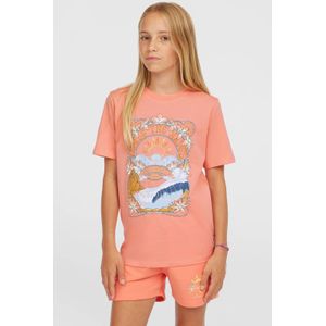 O'Neill - T-shirt - Zalm - 100% Katoen - Ronde Hals, Korte Mouwen
