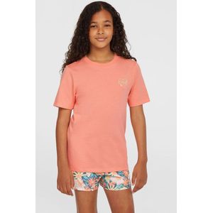 O´neill Script T-shirt Met Korte Mouwen Oranje,Roze 11-12 Years Meisjes