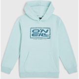 O'Neill - Hoodie - Lichtblauw - Sweatmateriaal - Capuchon, Lange Mouwen, Kangoeroezak