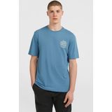 O'Neill - Chest-Print - T-shirt - Blauw - 100% Katoen